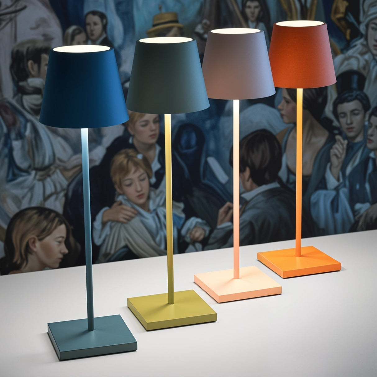 Modern trådlös bordslampa | 15" uppladdningsbar LED | Beröringsljusstyrning | Elegant design i 10 färger Carvallo