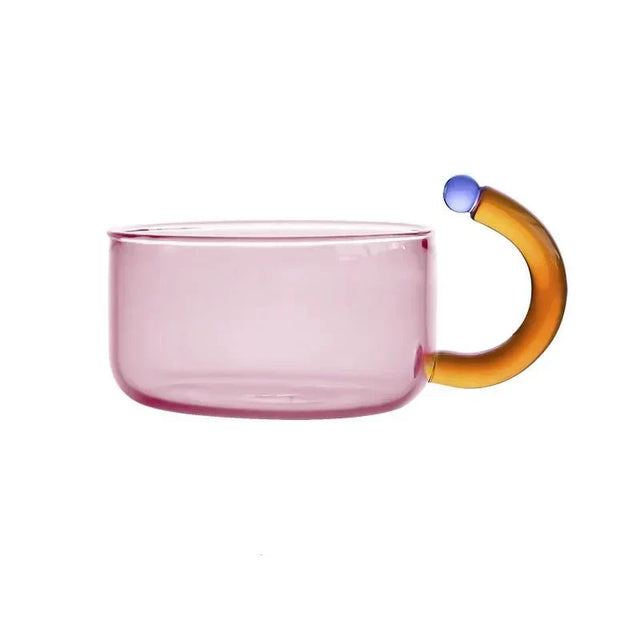 Kontrastfärg Glas Teapot Set - Stilig Värmeresistent Design Carvallo