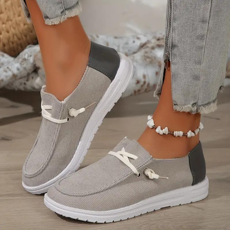 Andningsaktiva manchesterskor för damer-Shoes for Women-bellasverige-Grå-36-Hemnix