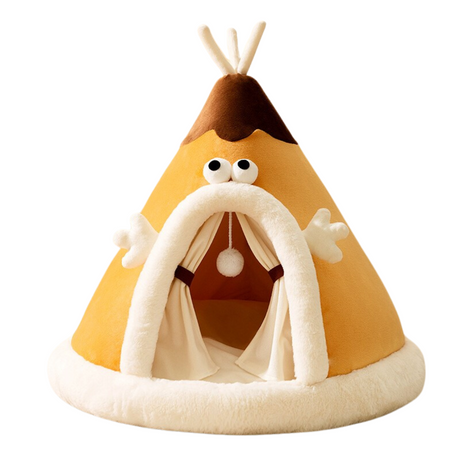 Katt säng Inomhus Varm Plush Tält Hus Carvallo