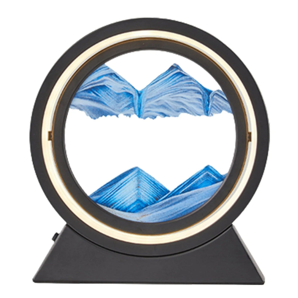 Kreativ 360° Rotera Snabbsand Lampa - Dynamisk Sandkonst Ljus Carvallo