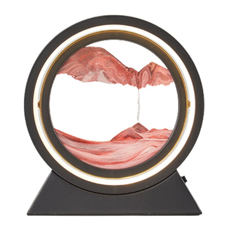 Kreativ 360° Rotera Snabbsand Lampa - Dynamisk Sandkonst Ljus Carvallo