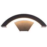 Utomhusvägglampa med böjd LED-design Carvallo