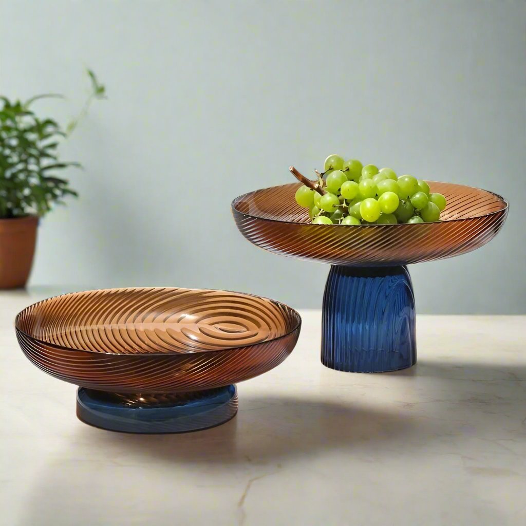 Elegant Kristallglas Fruktskål för Stilfull Heminredning Carvallo