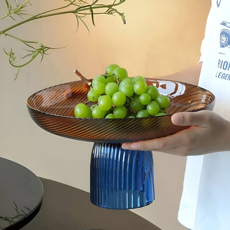 Elegant Kristallglas Fruktskål för Stilfull Heminredning Carvallo