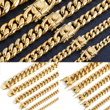 Kaubansk länk kedja halsband
