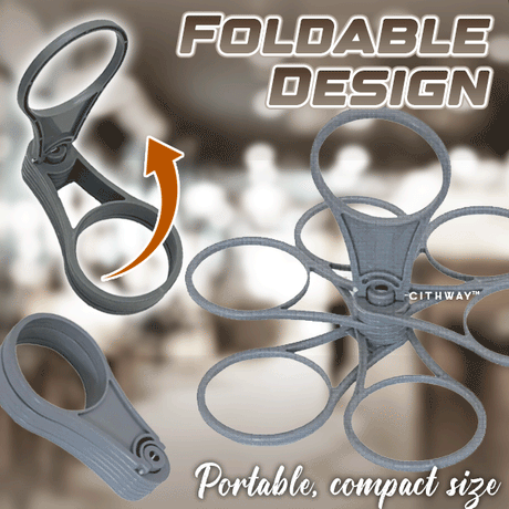 Bärbar hopfällbar mugghållare - Återanvändbart stativ för flera drycker för resor och utomhusbruk MILA Sverige