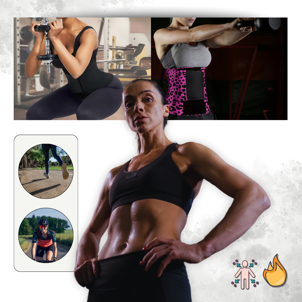 Midjetränare Svettbälte Kroppskontur Omslag Carvallo