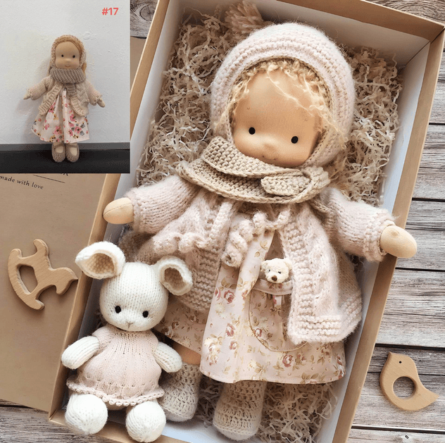 Dolls Hantverkad Bomull Mjukleksak Gåvoset Carvallo