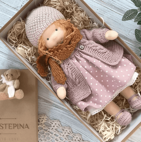 Dolls Hantverkad Bomull Mjukleksak Gåvoset Carvallo
