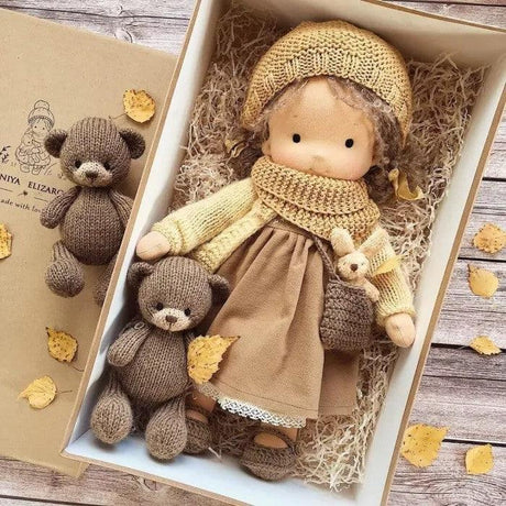 Dolls Hantverkad Bomull Mjukleksak Gåvoset Carvallo