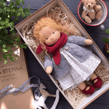 Dolls Hantverkad Bomull Mjukleksak Gåvoset Carvallo