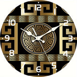 MythosTime - Sophisticated wall clock with Greek key pattern and discreet elegance Carvallo