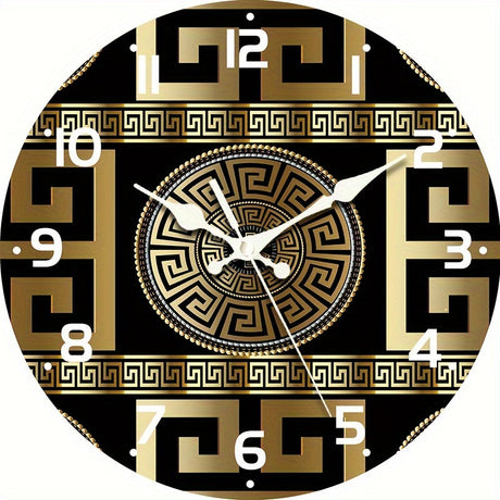 MythosTime - Sophisticated wall clock with Greek key pattern and discreet elegance Carvallo