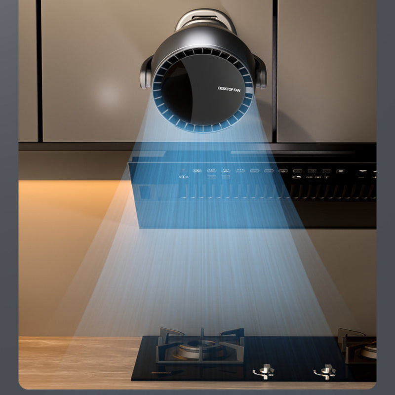 Bärbar bladlös fläkt med digital display – Tyst och uppladdningsbar kylning för inomhus- och utomhusbruk Carvallo