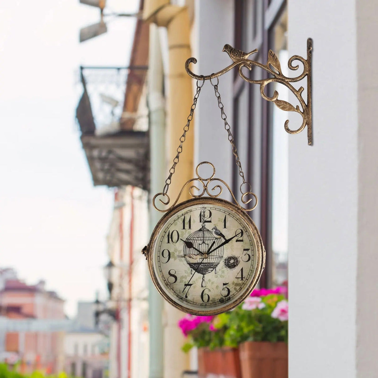 RetroCharm - Vintage tågstation väggur med tidlös attraktion Carvallo