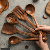 Köksset av naturligt teakträ Carvallo