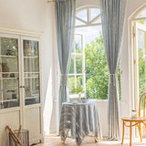 Randig Hål-Effekt Fringe Ljusfiltrering Gardin Carvallo