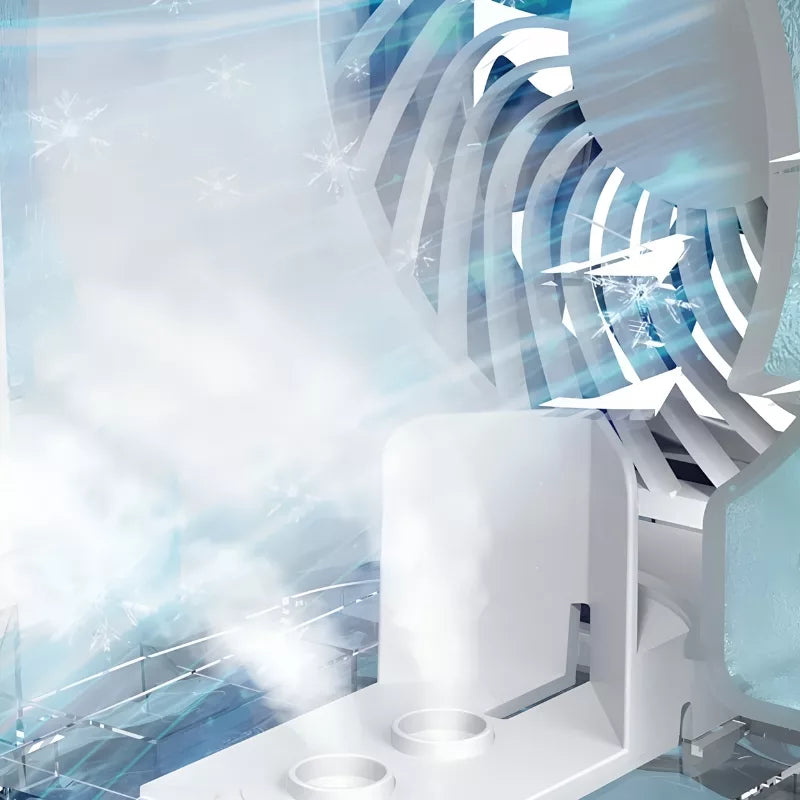 Bärbar luftkylare luftfuktare fläkt med nattljus Carvallo