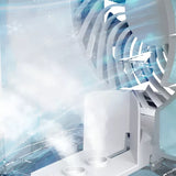 Bärbar luftkylare luftfuktare fläkt med nattljus Carvallo