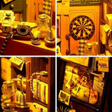 Detektivbyrå DIY Miniatyrhus – 3D pusselset med belysning för kreativa hobbyister Carvallo