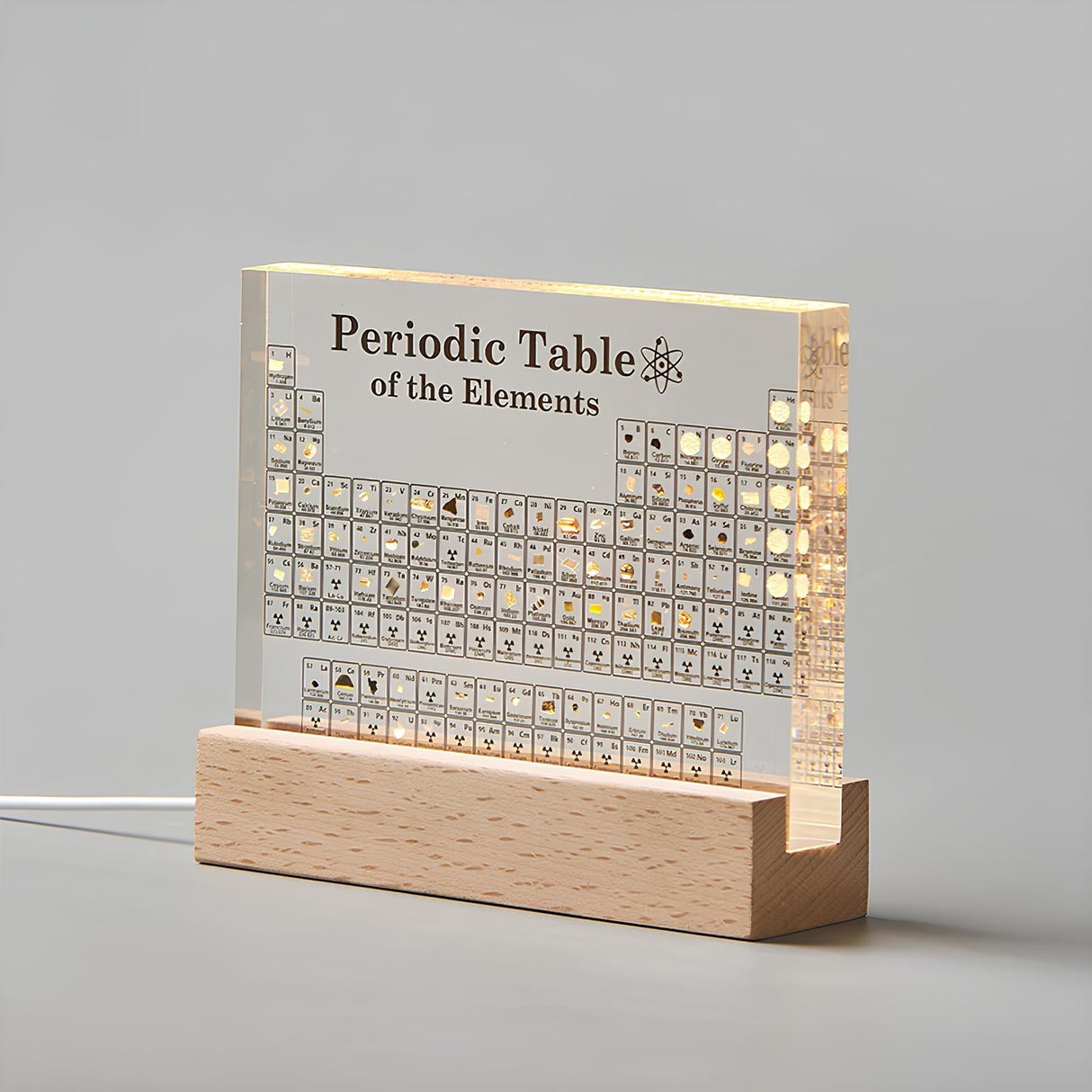 Upplysta Element Periodiska Tabel Carvallo