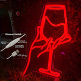 ToastBright Light – Prost! Vin Glas Neon LED Ljus Carvallo