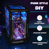 Cyberpunk DIY Stugkit – 3D Modell för Heminredning med Belysning Carvallo