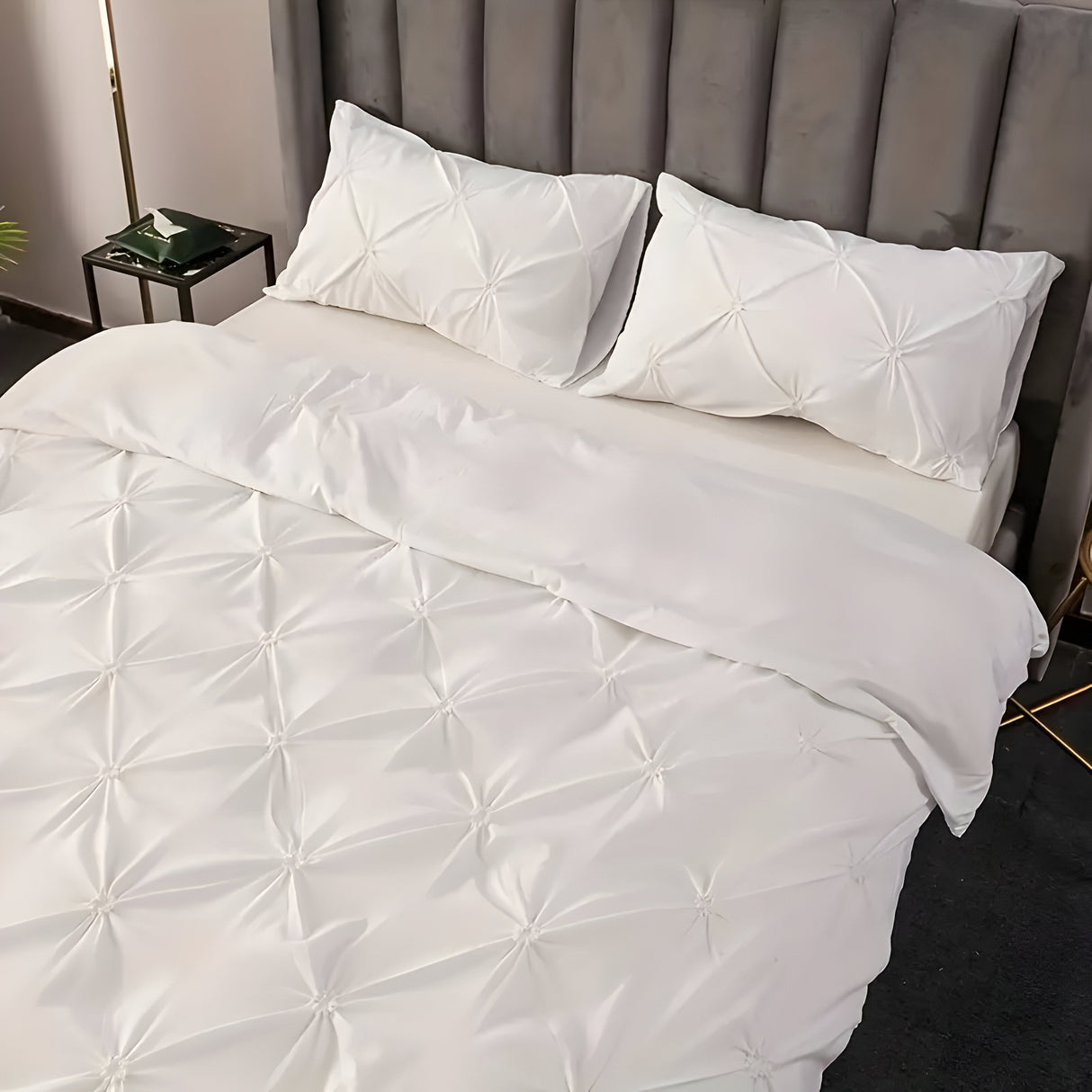 CloudLoom Duvet Set - Kneifen Rynkade Filtäckes Set Carvallo