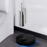 Toalettborste med lång handtag och hygienisk hållare – Hållbar och stilig Carvallo