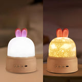 BunnyBeam Light - Avslappnad Söt Kaninprojektor-Nattljus för Barn Carvallo