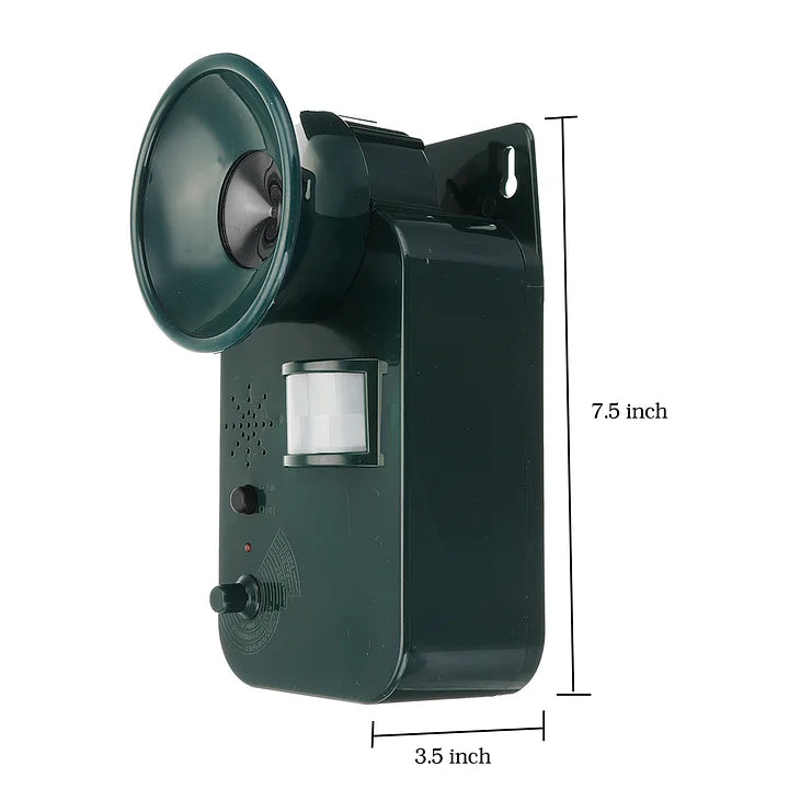 RoyaleGlow 5000sqft 9v Dc Ultra Sonic Trådlös Skadedjur Djur Avskräckare Utomhus Säker Avskräckning av Olika Djur Carvallo