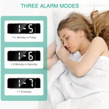 LED Projektionsväckarklocka – Temperatur- och datumsdisplay med USB-ström Carvallo