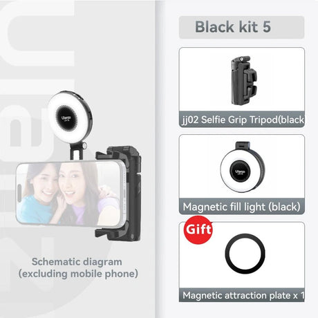 Bluetooth Selfie Stick med Stativ – 4-sektions Förlängningsbar Rotera Handtag för Stabila Skott Carvallo