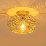 HavenWeave Light - Vintage LED Rattan Flätad Taklampa Carvallo