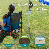 Carvallo Solskärmställning Stabello | För Ø 2.8–3.2 cm Skärmstänger | Halkfri & Bärbar | Robust stålkonstruktion Carvallo