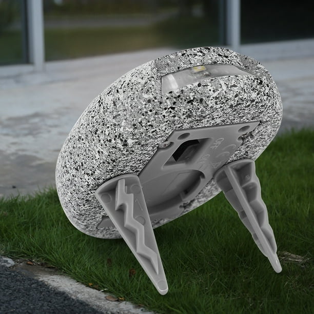 Solar LED Stenlampa för trädgård och stigar – Väderbeständig stigbelysning i naturstensdesign Carvallo