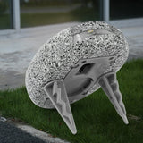 Solar LED Stenlampa för trädgård och stigar – Väderbeständig stigbelysning i naturstensdesign Carvallo