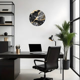 CrownQuartz Klocka - Modern Marmor Väggklocka Carvallo