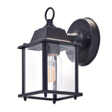 Utomhus Vägglampa Glas Lantern Metall Ram Carvallo