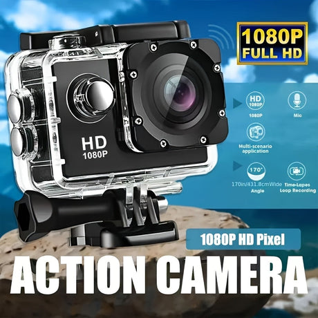 Actionkamera med HD-video och vidvinkelobjektiv Carvallo