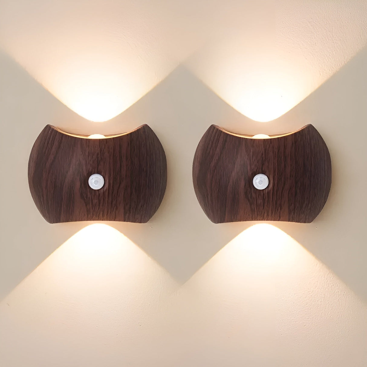 LED-vägglampa med rörelsesensor – uppladdningsbar & smart | Ideal för sovrum & hall Carvallo