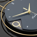 Moderna Guld Metall Väggklocka - Tyst Ickeslagande Klocka, Unik Design för Vardagsrum och Kontor Carvallo