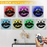 DeerGlow - Stilla Hjort Vinyl Väggklocka Carvallo