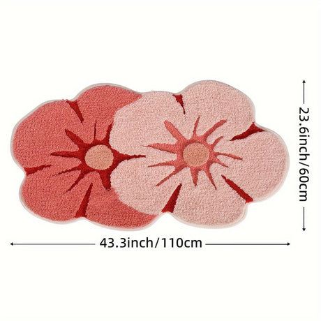 Fluffy Flower Badmatta – Absorberande och Mjuk för Extra Komfort Carvallo
