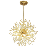 Luna Elegante LED Henglampor - Vit och Guld Metall för Vardagsrum och Matrum Carvallo