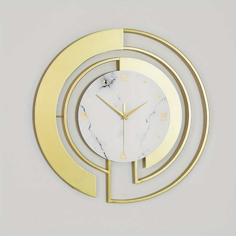 LuxuryTime - Modern Metallväggklocka, 18 tum Carvallo
