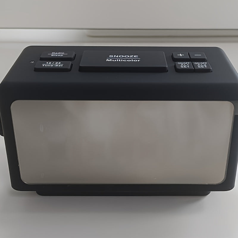 RGB Spegelväckarklocka med LED-display och radiofunktion – Trendig klocka för ditt rum Carvallo