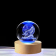 WolfLamp - 3D Snygg Wolf Glas Snöglob USB Nattlampa Carvallo