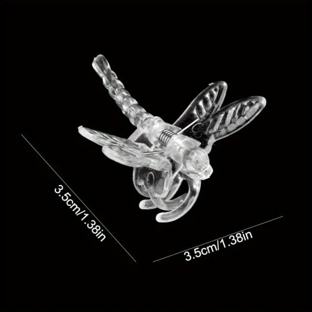 Carvallo Florifix Stängelklämmor för klätterväxter | Osynliga växtstöd | 100 stycken | Transparent design Carvallo